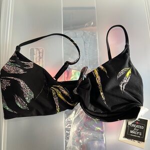 O'Neill Black Swim Bra with Adjustable Straps